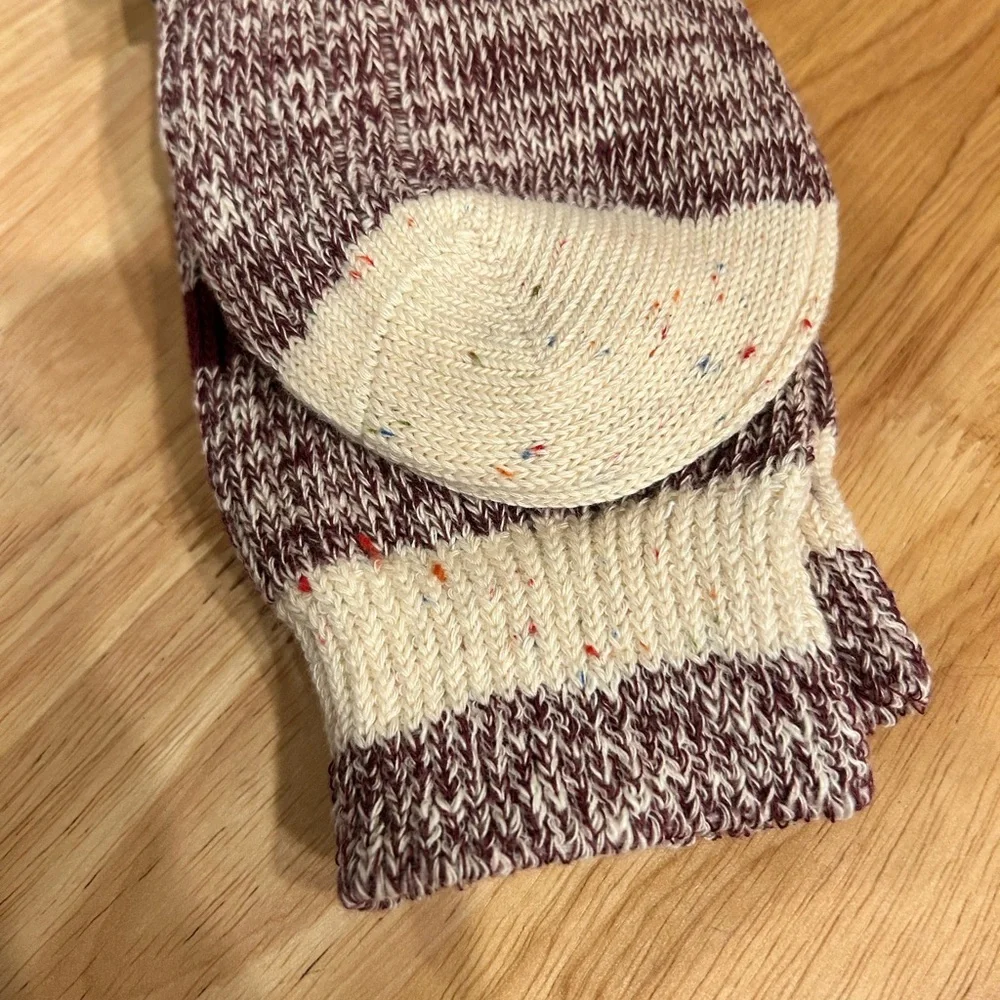 NWT Dr Martens AirWair Socks. Burgundy /Beige Heathered Men’s M/L 9-14
